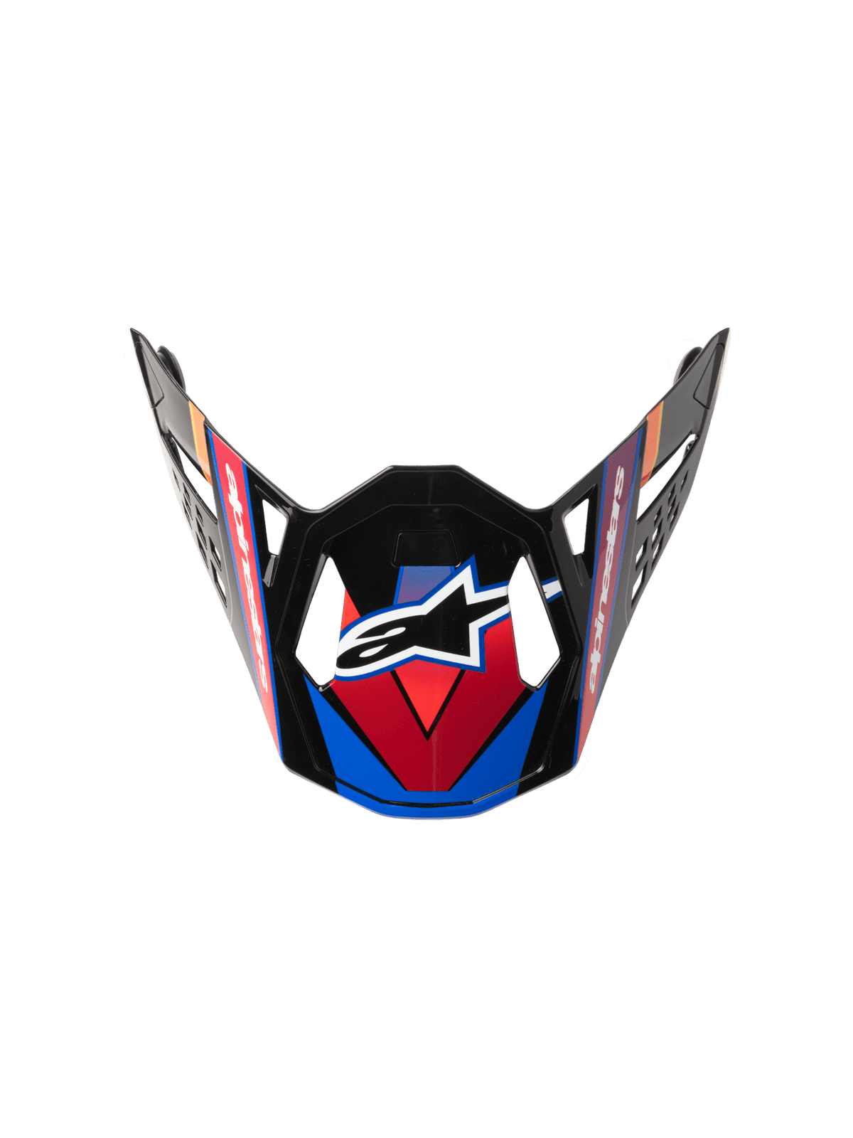 Alpinestars Supertech M10 Era Vizier – Bleu rouge jaune fluo brillant - MxProStoreParts