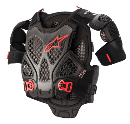 Alpinestars A-6 Borstbeschermer – Zwart antraciet rood - MxProStoreParts