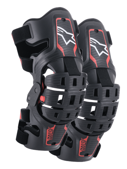Alpinestars Enfants Bionic 5S Protège-genoux – Noir rouge - MxProStoreParts