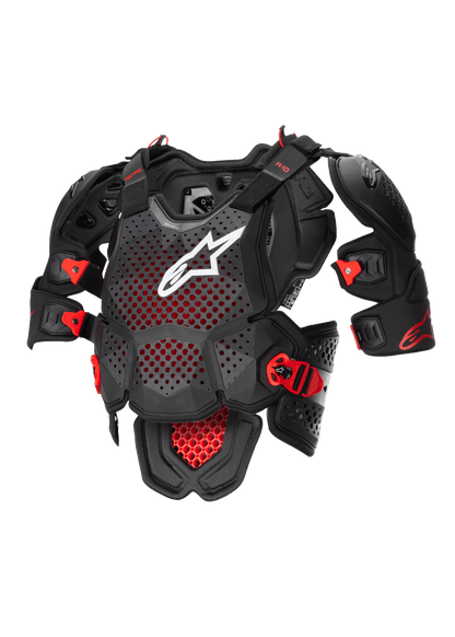 Alpinestars A-10 V2 Protector de pecho completo – Antracita negro rojo - MxProStoreParts