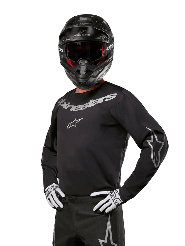 Alpinestars Fluid Graphite Jersey 2024 – Zwart zilver - MxProStoreParts