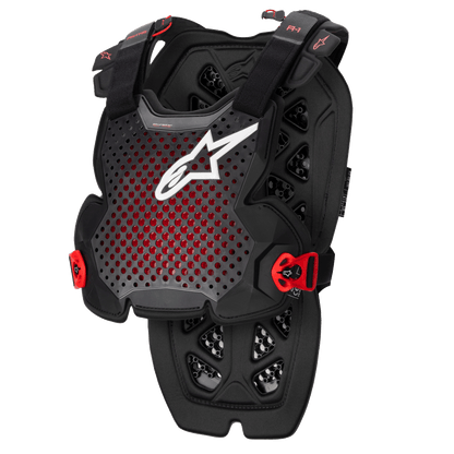 Alpinestars A-1 Pro Protecteur thoracique – anthracite noir rouge - MxProStoreParts