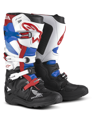 Alpinestars Honda Tech 7 Enduro Drystar® Laarzen – Zwart wit blauw helder rood