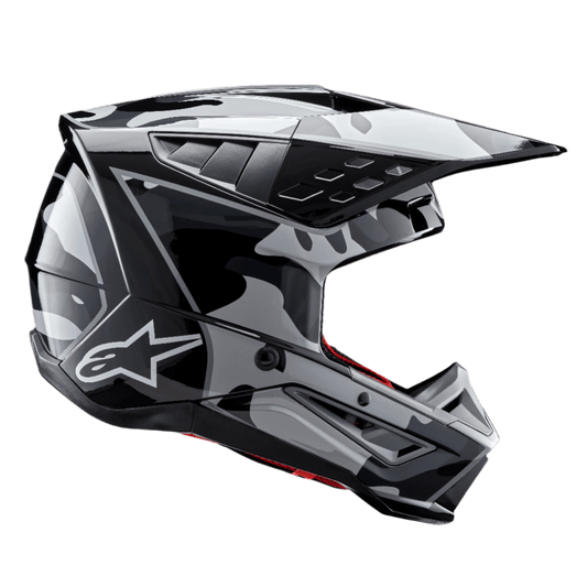 Alpinestars S-M5 Rover ECE 22.06 Casque – Noir argent brillant