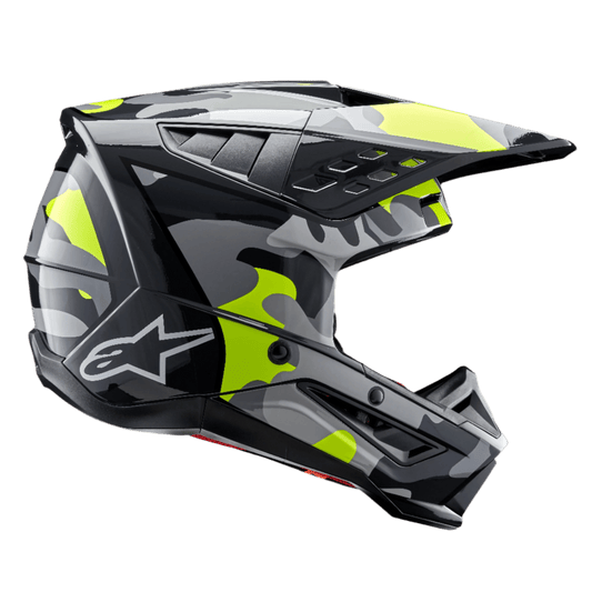 Casque Alpinestars S-M5 Rover 2 ECE 22.06 – Gris foncé jaune fluo brillant