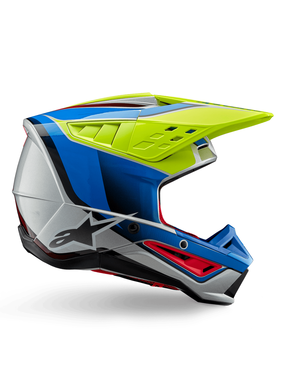 Alpinestars S-M5 Sail Casco ECE 22.06 – Amarillo fluo, azul plata g - MxProStoreParts