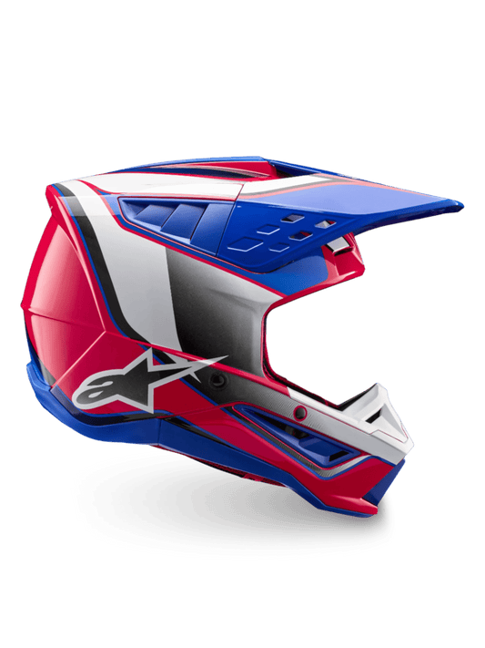 Alpinestars S-M5 Sail ECE 22.06 Casque – Diva Rose, Bleu Ciel, Blanche gl
