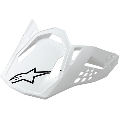 Alpinestars Supertech M10/M8 Vizier – Blanco brillante - MxProStoreParts