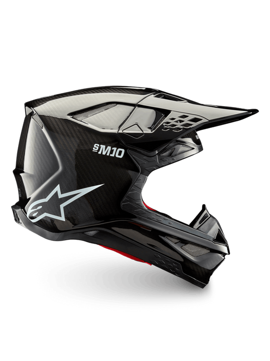 Alpinestars Supertech M10 Solide Casque ECE 22.06 – Carbone brillant noir