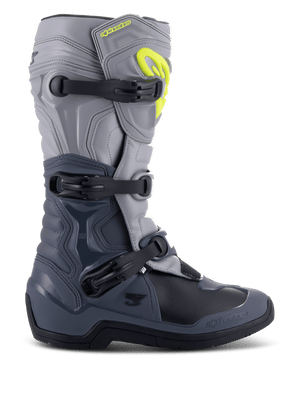 Alpinestars Tech 3 Bottes – Gris foncé gris clair noir