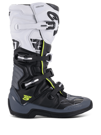 Alpinestars Tech 5 Bottes – Noir gris foncé blanc - MxProStoreParts