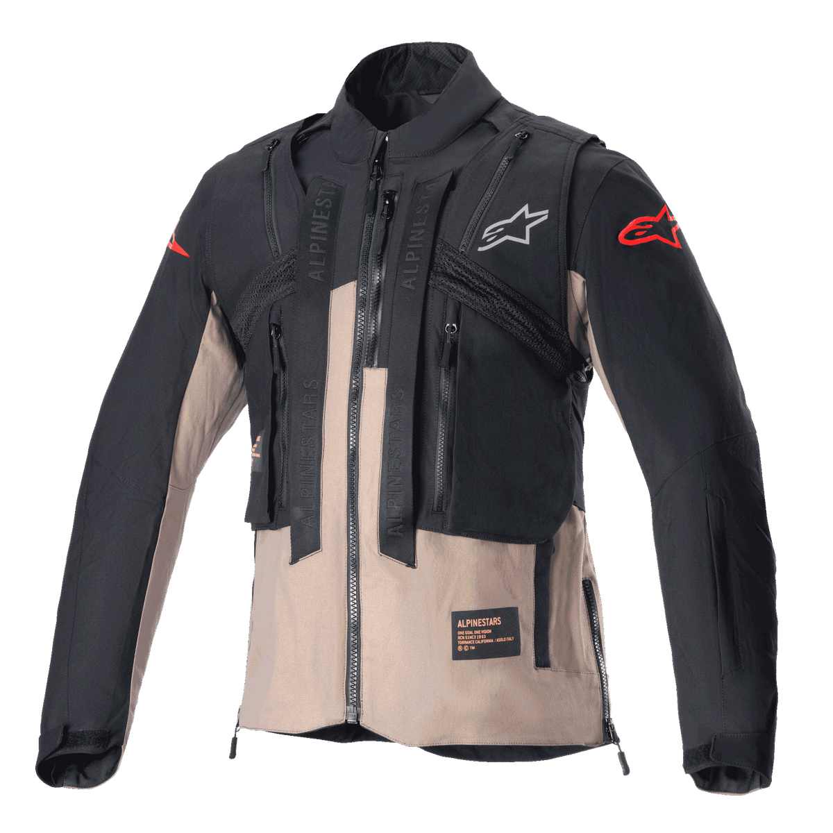Alpinestars Techdura Jas – Zwarte valk bruin - MxProStoreParts