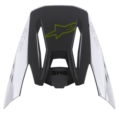 Alpinestars S-M5 Bond Vizier – Plata amarillo flúor brillo - MxProStoreParts