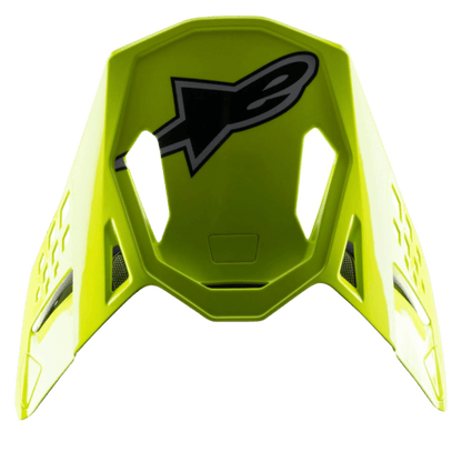 Alpinestars S-M8 Factory Vizier – Zwart geel fluo blauw glanzend - MxProStoreParts