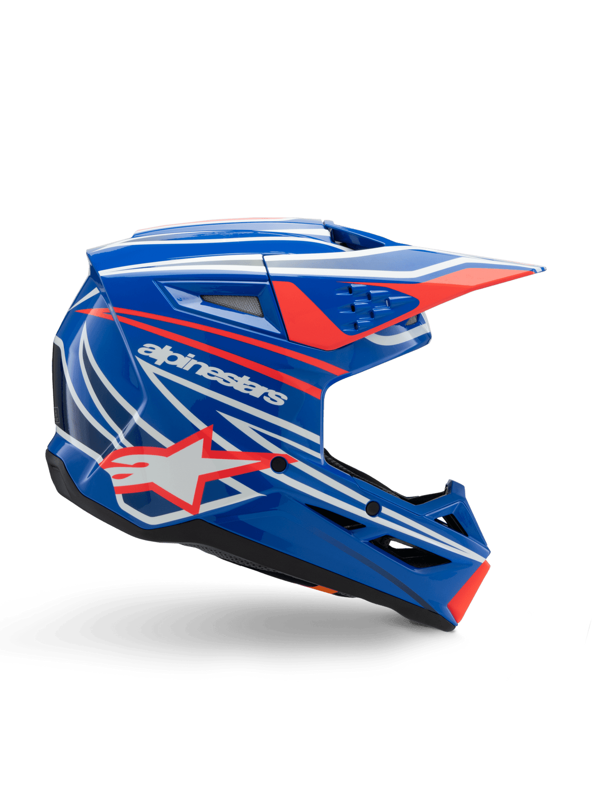 Alpinestars S-M3 Casque Jeunesse Wurx ECE 22.06 – Bleu rouge blanc noir brillant - MxProStoreParts