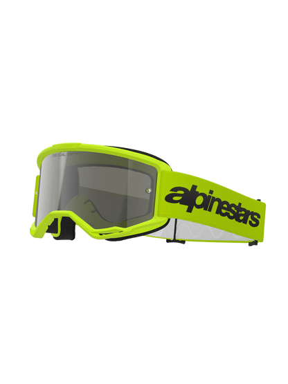 Alpinestars Vision 3 Wordmark Gafa de Cross – Amarillo Fluo Espejo Plata - MxProStoreParts