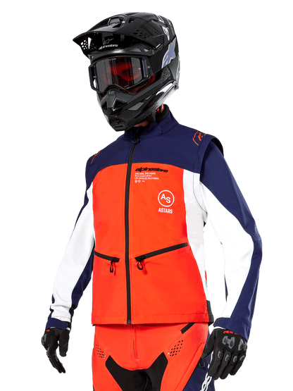 Alpinestars Lite-Dura Chaqueta Softshell – Azul marino, naranja cálido, blanco - MxProStoreParts