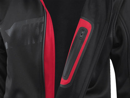AKRAPOVIC Corpo softshell herenjas zwart/rood 2XL - MxProStoreParts
