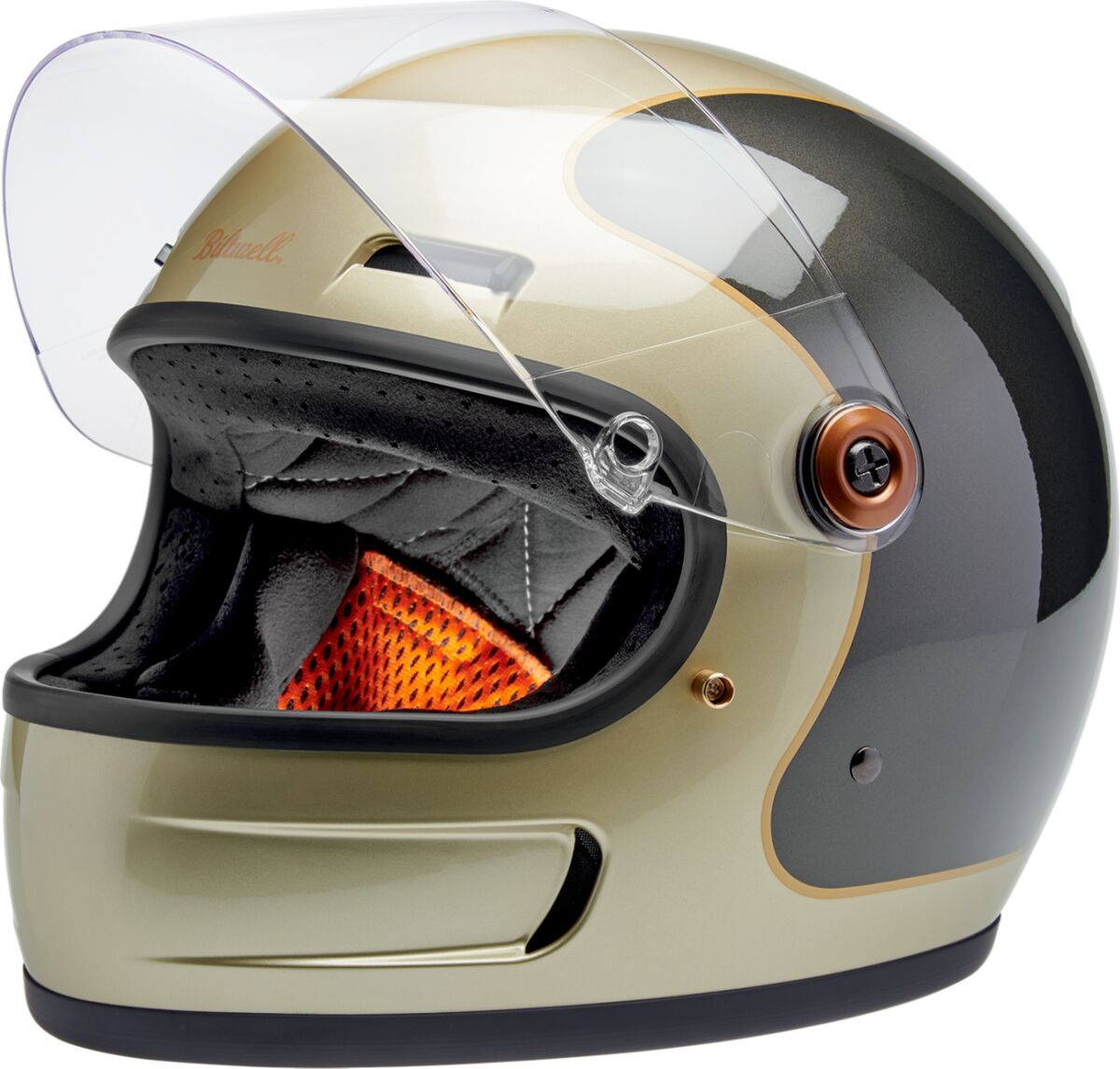 BILTWELL Gringo SV integraalhelm Champagne/Charcoal — maat L - MxProStoreParts