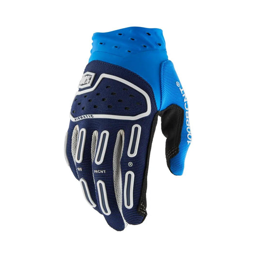 100% Airmatic Guantes de Agarre Cruzado – Azul