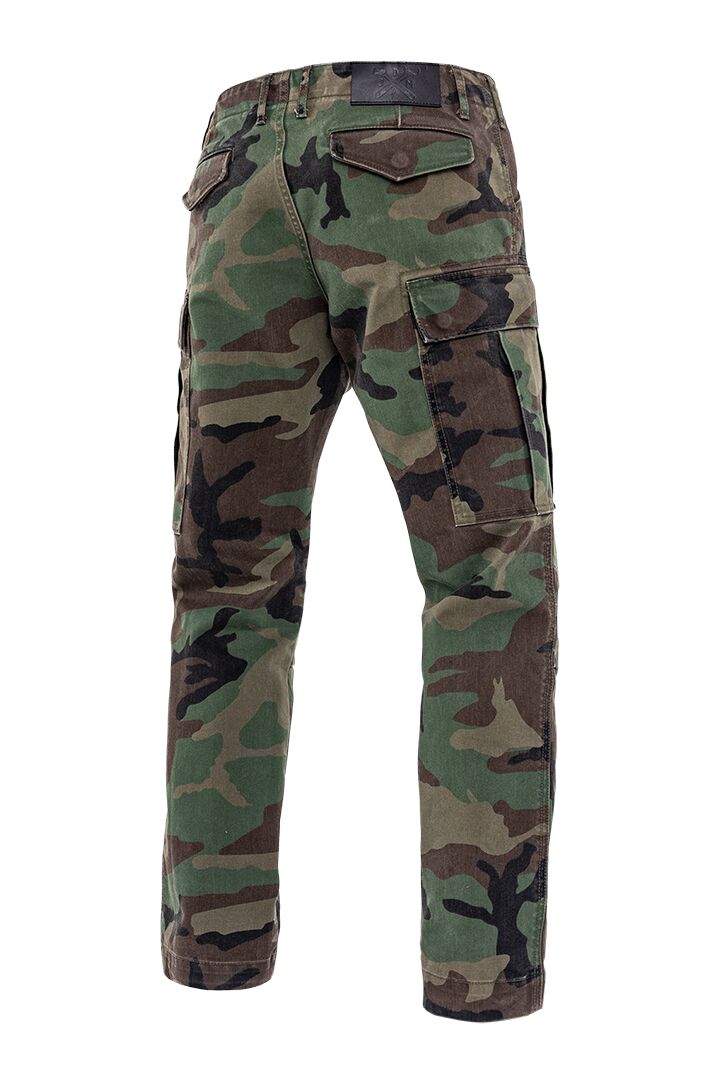 JOHN DOE Regular Cargo Mono herenmotorbroek Camo Green, maat 34/32 - MxProStoreParts