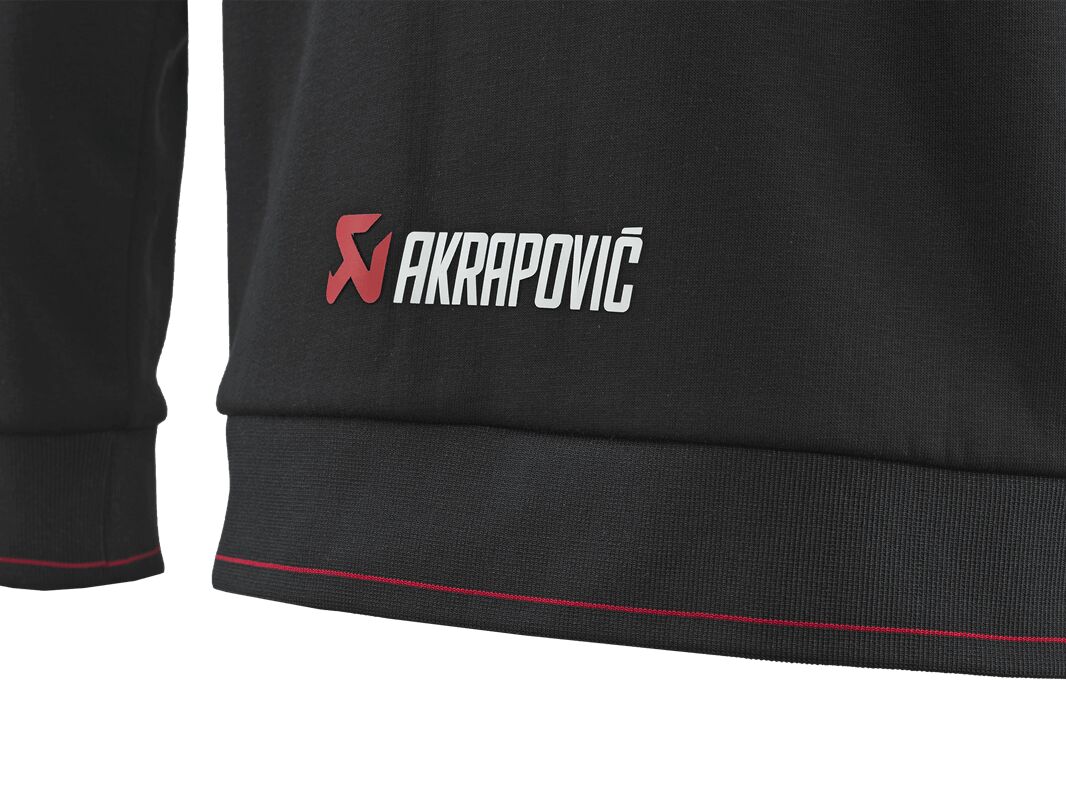 AKRAPOVIC Corpo damesvest met capuchon, zwart, maat M - MxProStoreParts