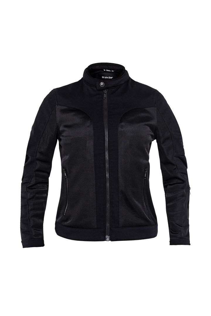 JOHN DOE Aero Mesh damesmotorjas zwart maat S - MxProStoreParts