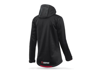 AKRAPOVIC Corpo softshelljas voor dames, zwart/rood, maat S - MxProStoreParts