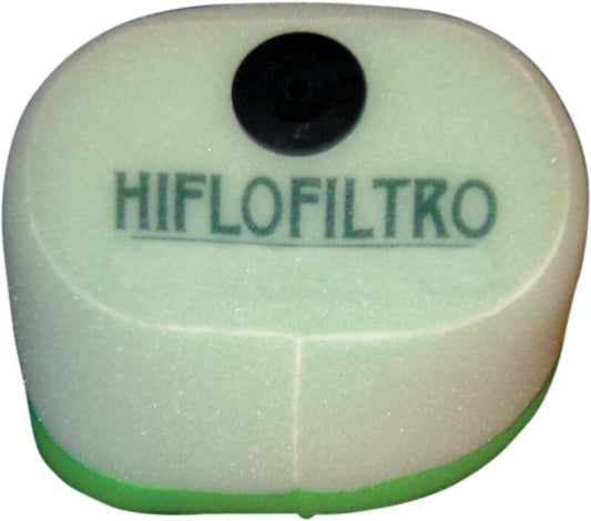HIFLOFILTRO ovaal schuimluchtfilter met twee lagen — voor o.a. KAWASAKI KX 125 L (2002)
