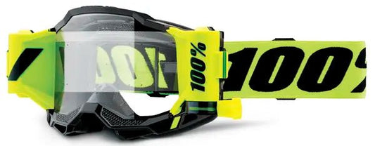 100% Accuri 2 ForeCast crossbril zwart/fluor geel – heldere lens