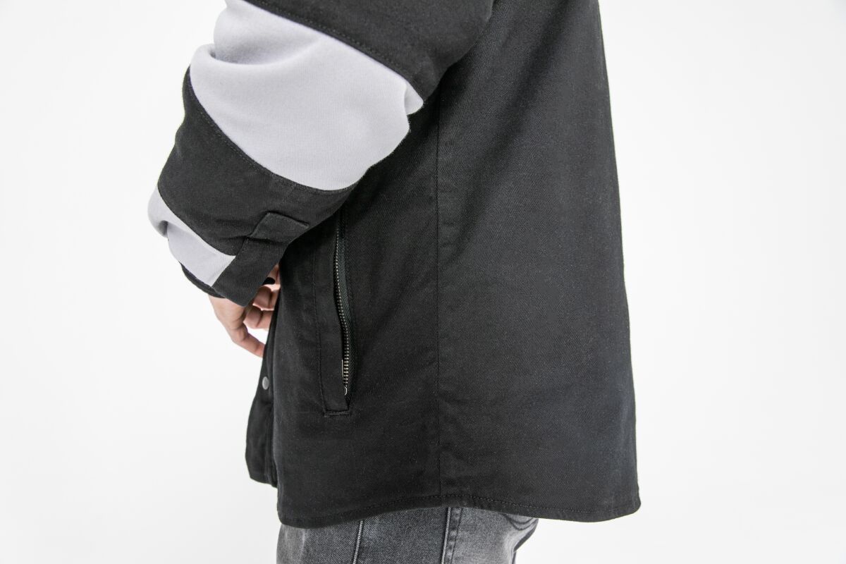 JOHN DOE Motoshirt herenjas zwart/wit 5XL - MxProStoreParts