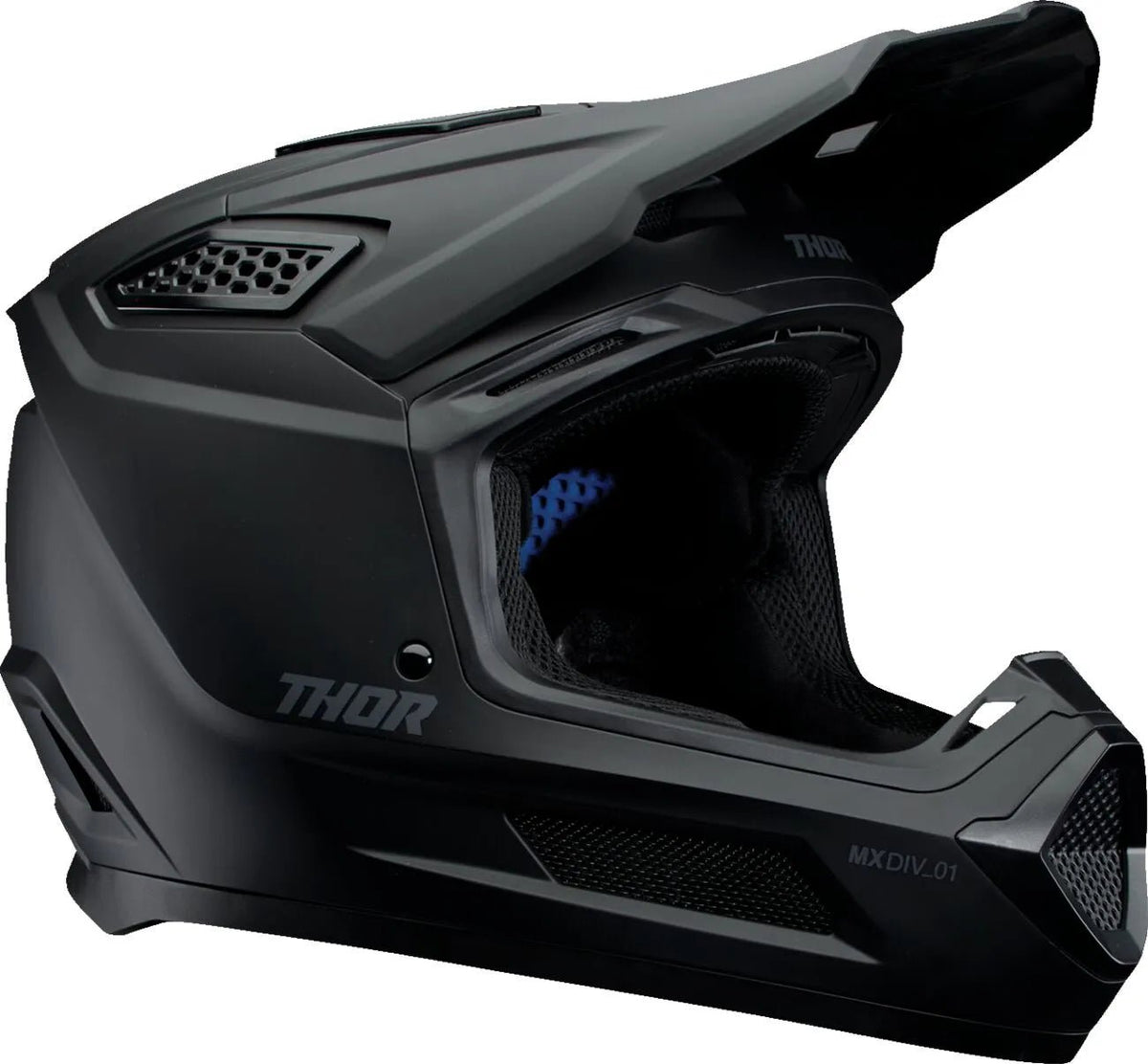 THOR Fleet Blackout casque cross – Noir mat - MxProStoreParts