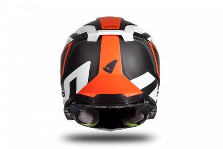 UFO Casque de Motocross Echus Blanc Noir Orange - MxProStoreParts