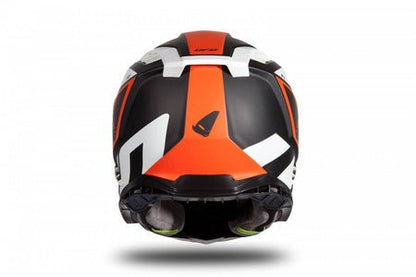 UFO Casque de Motocross Echus Blanc Noir Orange - MxProStoreParts
