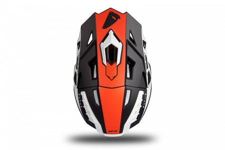 UFO Casque de Motocross Echus Blanc Noir Orange - MxProStoreParts