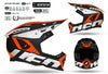 UFO Casque de Motocross Echus Blanc Noir Orange - MxProStoreParts