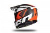 UFO Casque de Motocross Echus Blanc Noir Orange - MxProStoreParts