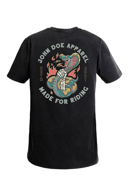 JOHN DOE Snake II heren-T-shirt zwart 2XL - MxProStoreParts