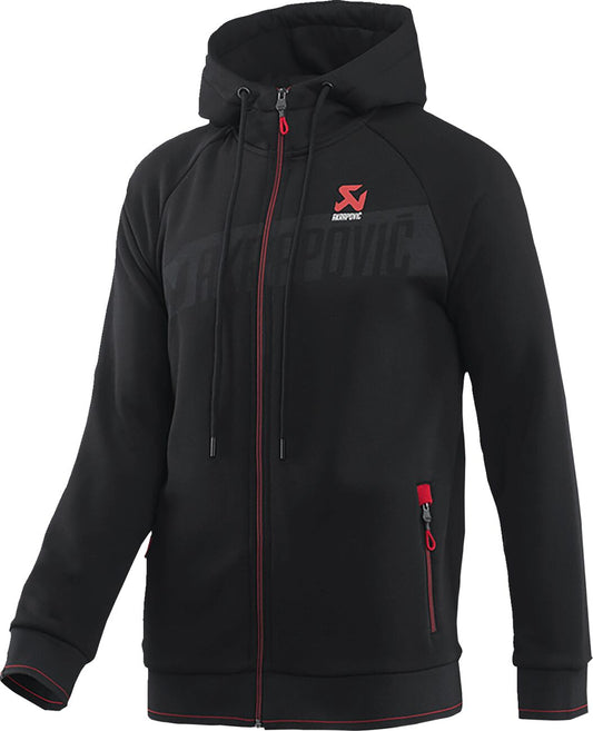 AKRAPOVIC Corpo herenvest met capuchon en ritssluiting zwart XL