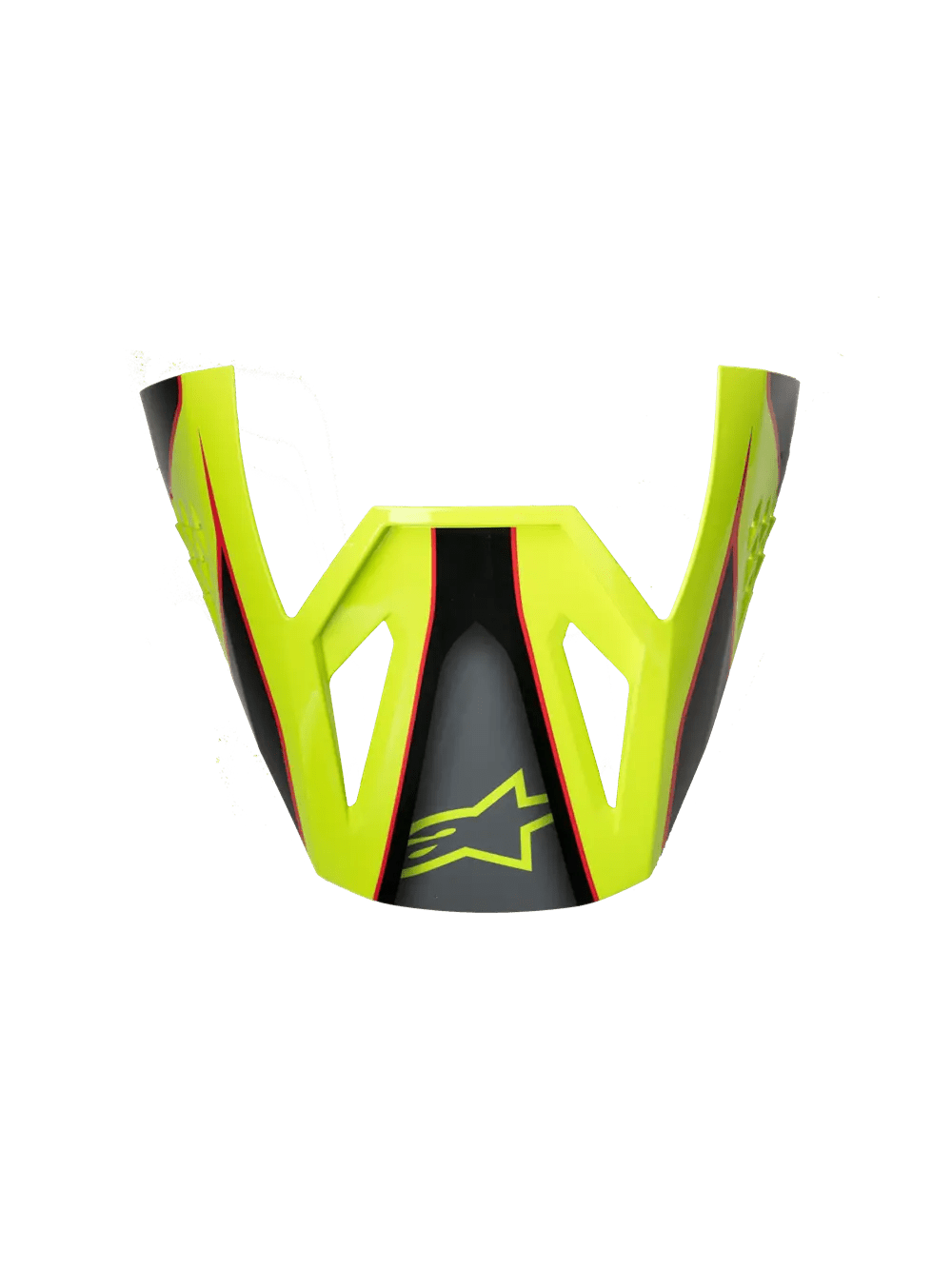 Alpinestars S-M3 Fray compuerta de casco – Rojo Amarillo Fluorescente Negro Brillante - MxProStoreParts