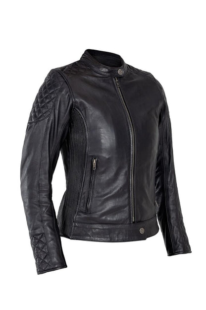 JOHN DOE leren damesjas zwart 2XL - MxProStoreParts