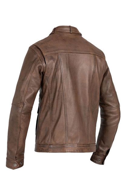 JOHN DOE Drifter leren herenjas bruin, maat L - MxProStoreParts