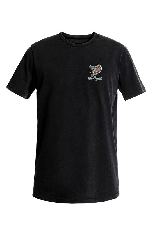 JOHN DOE Snake II heren-T-shirt zwart XL