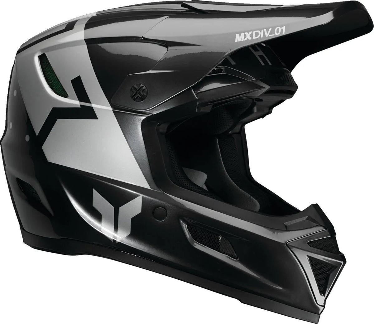 THOR Reflex Sport Rogue MIPS casco de cross – Gris/Plateado brillante - MxProStoreParts