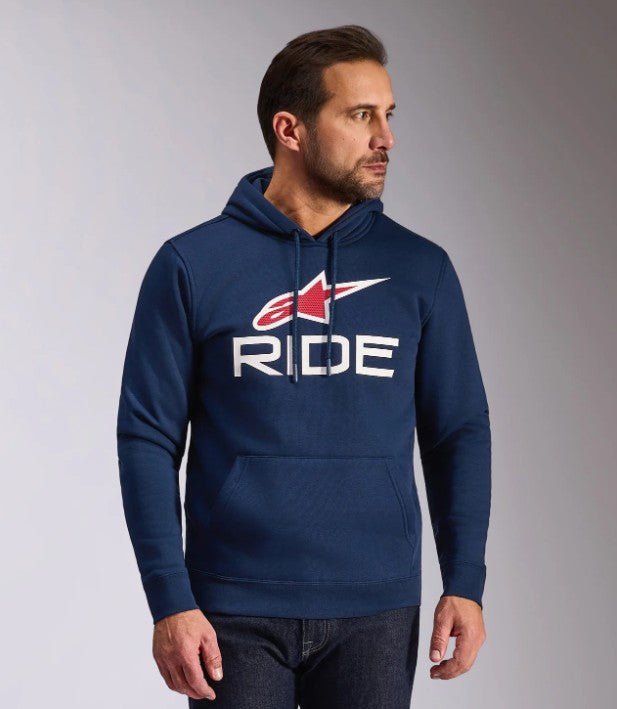 Alpinestars Hoodie Ride v3 Blue - MxProStoreParts