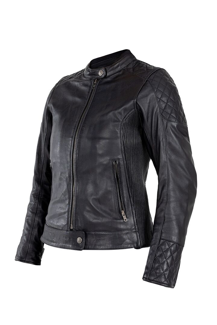 JOHN DOE leren damesjas zwart 2XL - MxProStoreParts