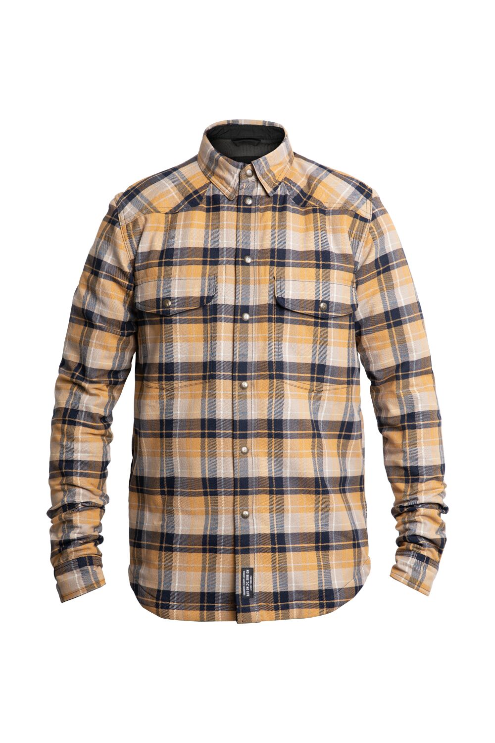 JOHN DOE Motoshirt herenmotorjas zwart/wit/geel maat M