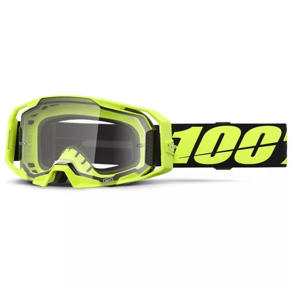 Gafas de moto 100% Armatic Lente transparente negra neón fluo - 50059-00004 - MxProStoreParts