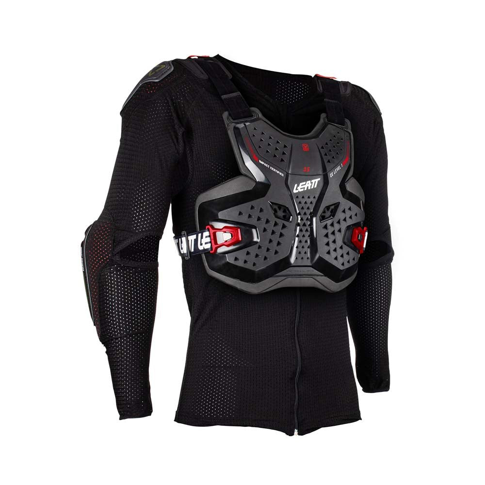 Leatt Body Protector 3.5 Jr #L/XL 147-159cm Black/Red - MxProStoreParts