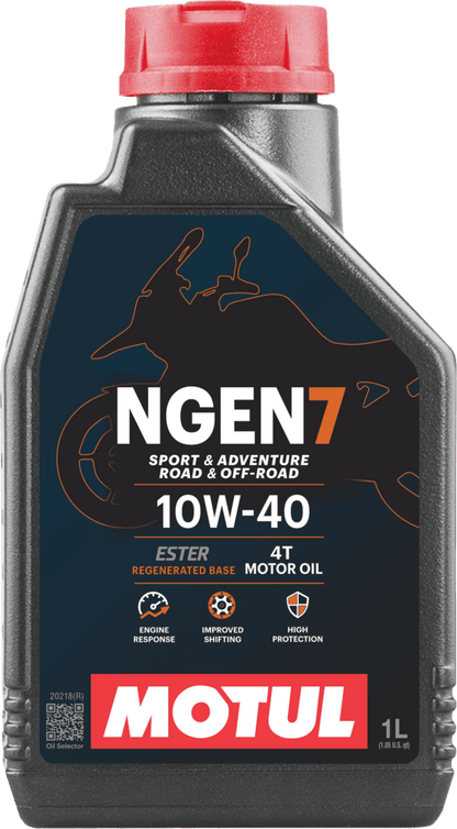 Motul NGEN 7 4T 10W-40 engine oil – 1 liter - MxProStoreParts